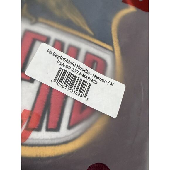 NEW FULL SEND Embroidered EagleShield Pullover Hoodie -Maroon Medium Heavyweight - Picture 7 of 7